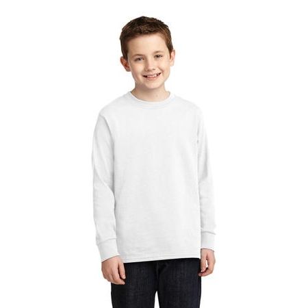 Port & Company ®  Youth Long Sleeve 5.4-oz 100% Cotton T-Shirt. PC54YLS