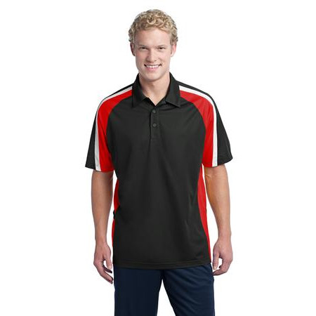 Sport-Tek ®  Tricolor Micropique Sport-Wick ®  Polo. ST654