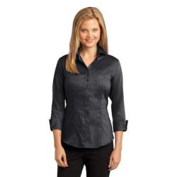 Red House ®  Ladies 3/4-Sleeve Nailhead Non-Iron Button-Down Shirt. RH69
